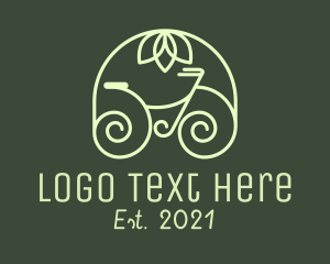 Line Art - Eco Friendly Bike logo design