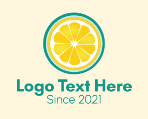 Cute - Fresh Squeeze Lemon Slice logo design