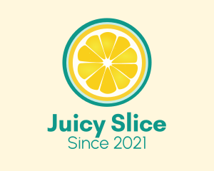 Fresh Squeeze Lemon Slice logo design