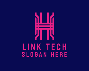 Connectivity - Cyber Technology H logo design