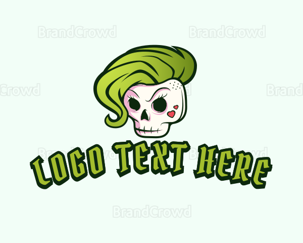 Punk Skull Rocker Logo