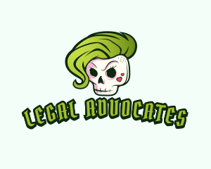 Gaming - Punk Skull Rocker logo design