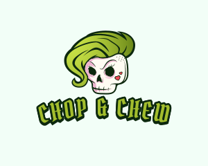 Style - Punk Skull Rocker logo design