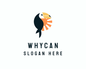 Toucan Bird Sunrise Logo