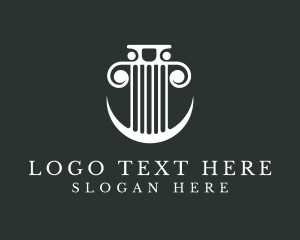 Column - Professional Lawyer Column logo design