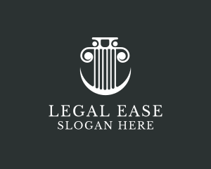 Finance Lawyer Column Insurance logo design