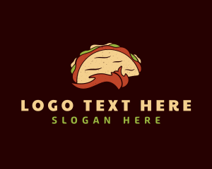 Taco - Retro Taco Snack logo design