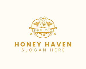 Beehive - Beehive Honey Bee logo design