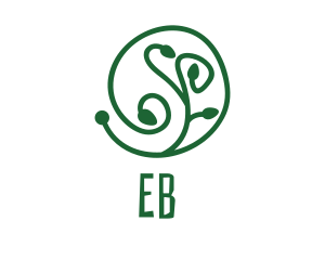 Green Organic Plant Logo