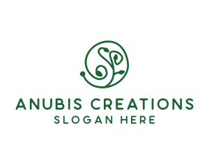 Green Organic Plant logo design