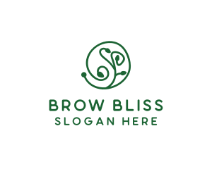 Green Organic Plant logo design