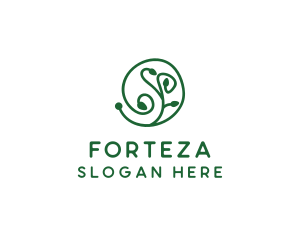 Green Organic Plant logo design