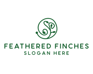 Green Organic Plant logo design