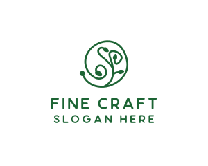 Green Organic Plant logo design