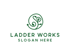 Green Organic Plant logo design