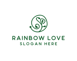 Green Organic Plant logo design