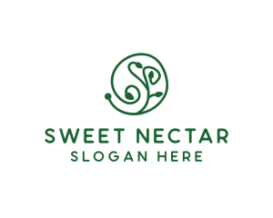 Green Organic Plant logo design