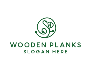 Green Organic Plant logo design