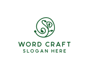 Green Organic Plant logo design