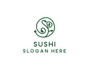 Green Organic Plant logo design