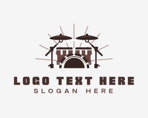 Drummer - Drums Drummer Band logo design