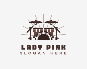 Drums Drummer Band Logo