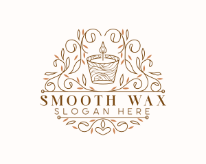 Candle Leaf Spa logo design