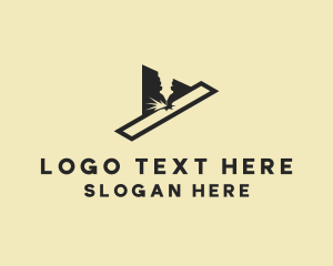Laser - Laser Cutting Engraving logo design