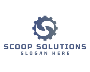 Cog Letter S logo design