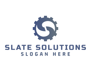 Cog Letter S logo design