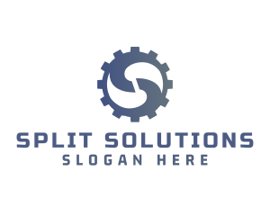 Cog Letter S logo design