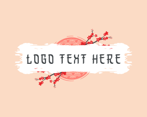 Cherry Blossom - Cherry Blossom Flower logo design