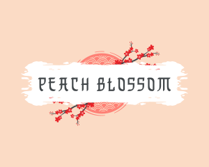 Cherry Blossom Flower logo design