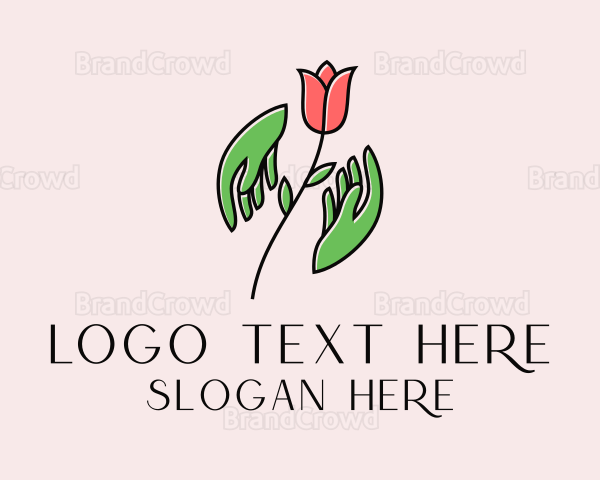 Rose Hand Gardener Logo