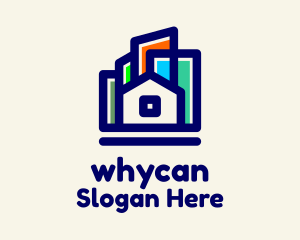 Multicolor Urban House Logo