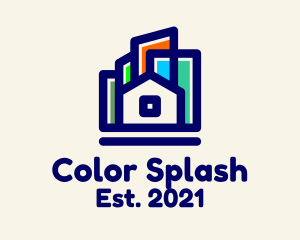 Multicolor Urban House logo design