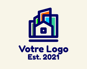 Structure - Multicolor Urban House logo design