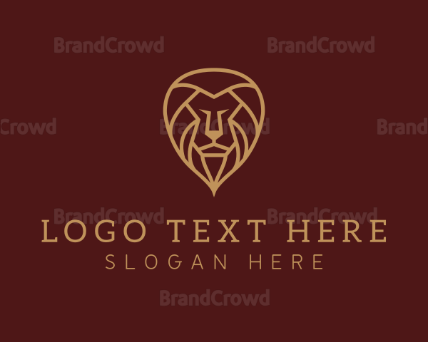 Lion Mane Animal Logo