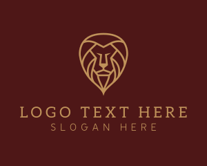 Minimalist - Lion Mane Animal logo design