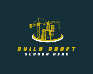 Construction Crane Building logo design