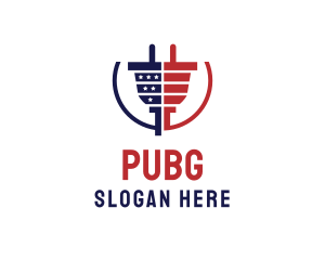 Politician - American Electric Plug logo design