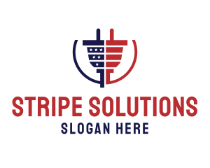 American Electric Plug logo design