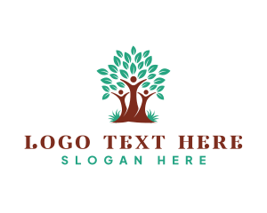 Eco - Family Nature Tree logo design