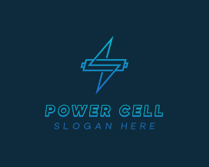 Battery Power Lightning logo design