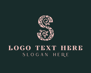 Natural Leaf Letter S  Logo