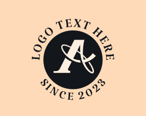 Letter A - Cursive Letter A Lifestyle logo design
