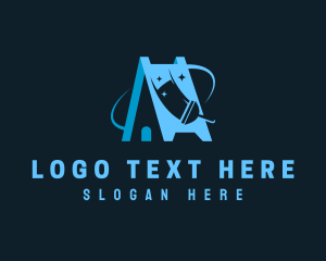 Clean - Clean House Squeegee logo design