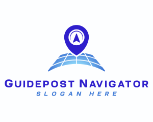 Map Navigator Pin logo design