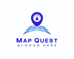 Map Navigator Pin logo design