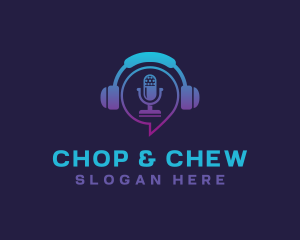 Headphone Microphone Podcast Logo